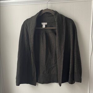 100% Italian Merino Open Cardigan
